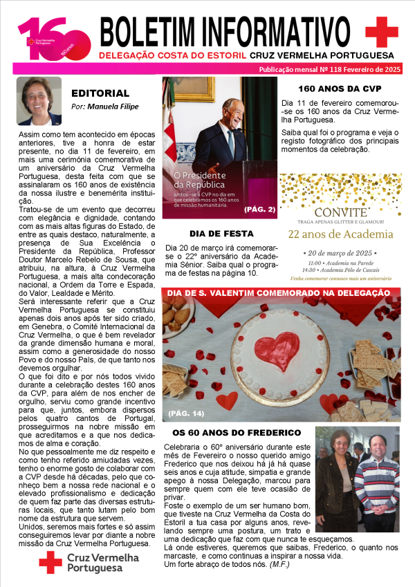 BOLETIM INFORMATIVO 118, FEVEREIRO 2025